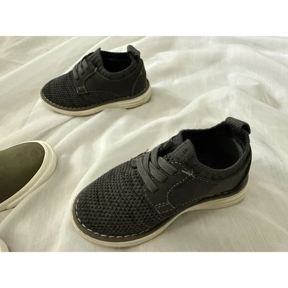 Lot Of 2 Pairs Toddler Size 7 And 8 Boy Shoes Sneakers Old‎ Navy Cat Jack Sherpa